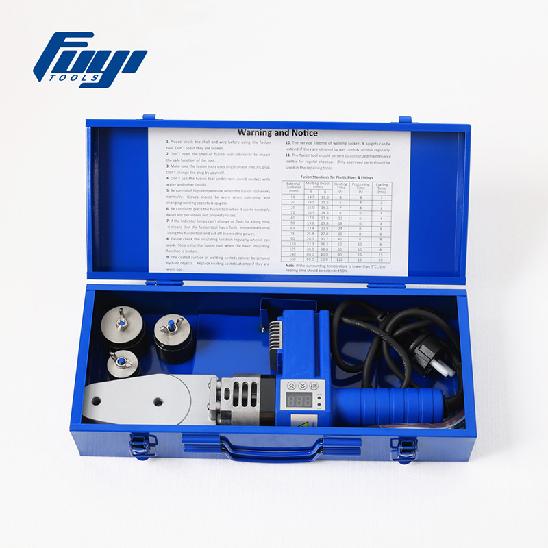 Máquina de solda por fusão com soquete de tubo PPR com display digital e controle de temperatura FYDCX32